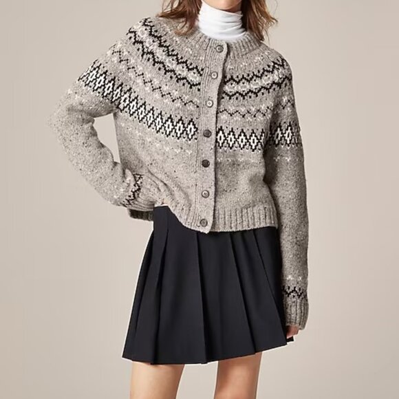 NWT J Crew Fair Isle Cardigan (XS) - Picture 2 of 6